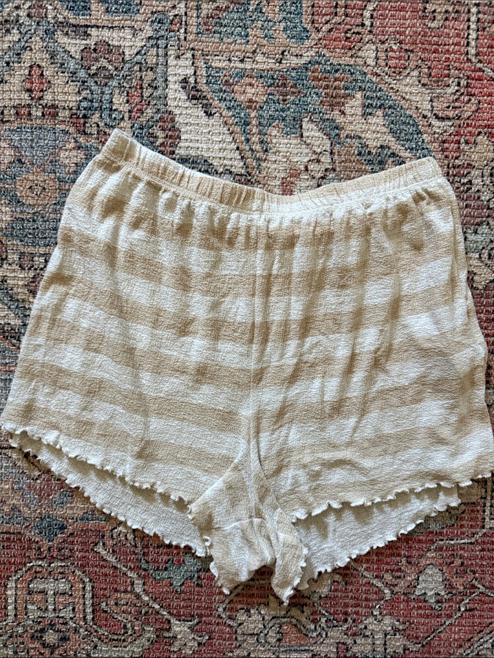 Billabong Cream Textured Lounge Shorts